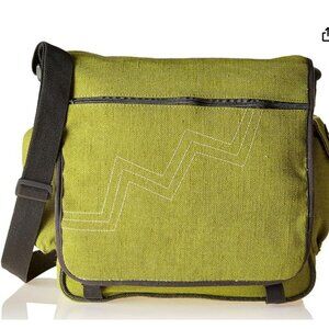 Onyx & Green Messenger Bag The Sustainable Student Jute Messenger